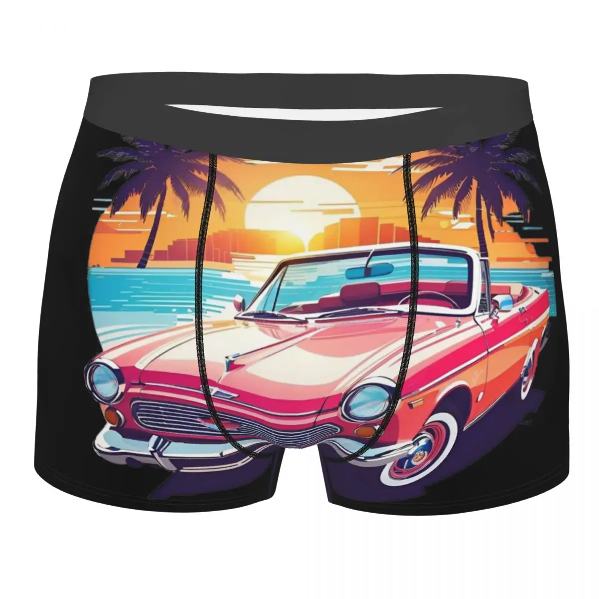 

Old Retro Car Man's Boxer Briefs Underwear Highly Breathable High Quality Birthday Gifts