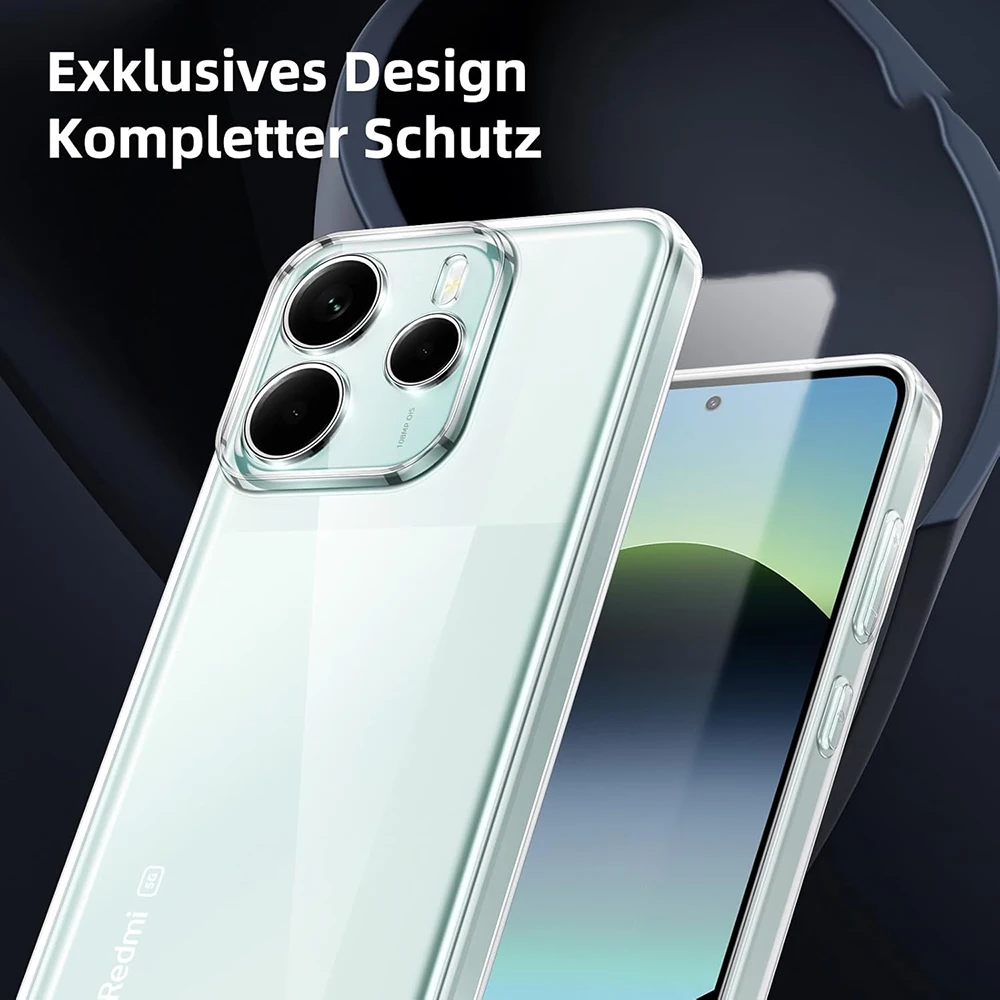 Transparent Silicone Soft Cover - Clear Protective Case