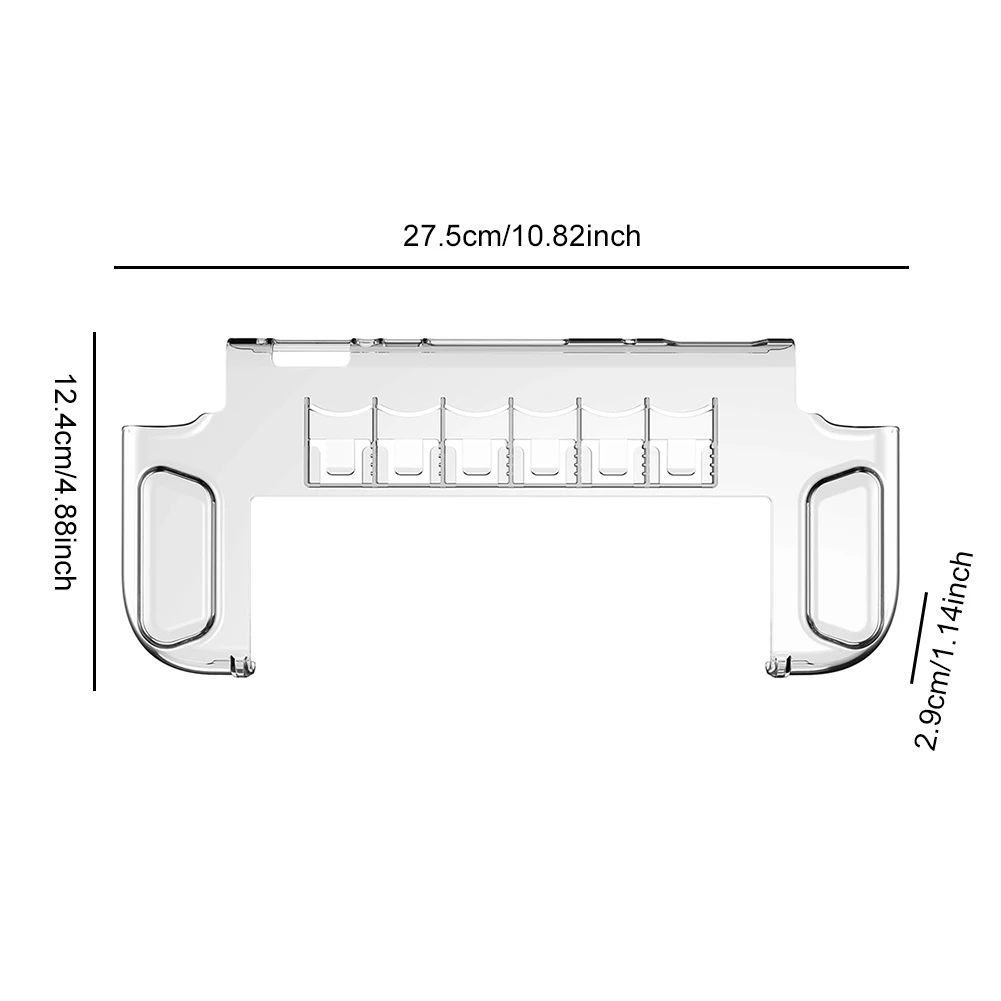 Transparent Shockproof Protective Shell for Gaming Console - Clear PC Case Accessory