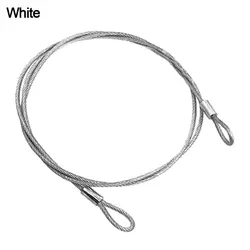 SecureGuard Braided Steel Cable Lock - Ultimate Outdoor Safety Accessory (White)
