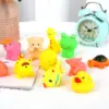 13pcs Baby Cute Animals Bath Toy Swimming Water Toys Soft Rubber Float Squeeze Sound Kids Wash Play Funny Toys Gifts 6