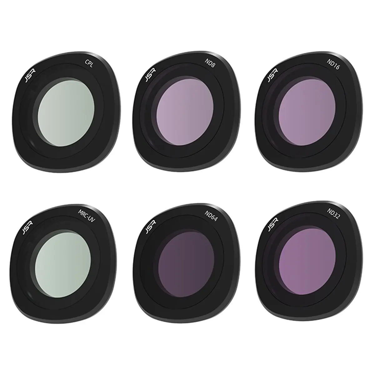 N05R JSR 6종 카메라 필터 세트 (UV, CPL, ND8, ND16, ND32, ND64) DJI NEO 2 핸드헬드 드론 필터 액세서리