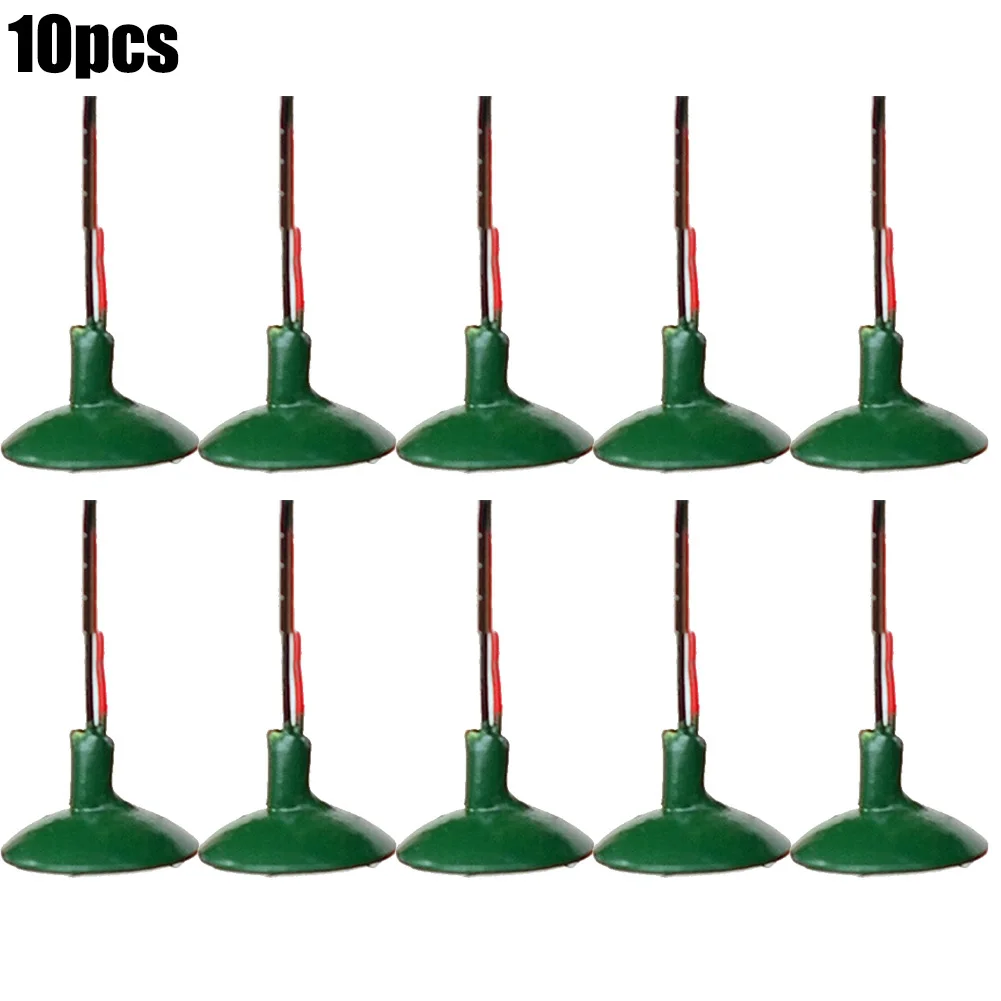 10pcs OO/HO Scale Street Light Model Wall Lamp Posts Led Ceiling Lamps LED Street Light Sand Table Model Building Layout Supplie