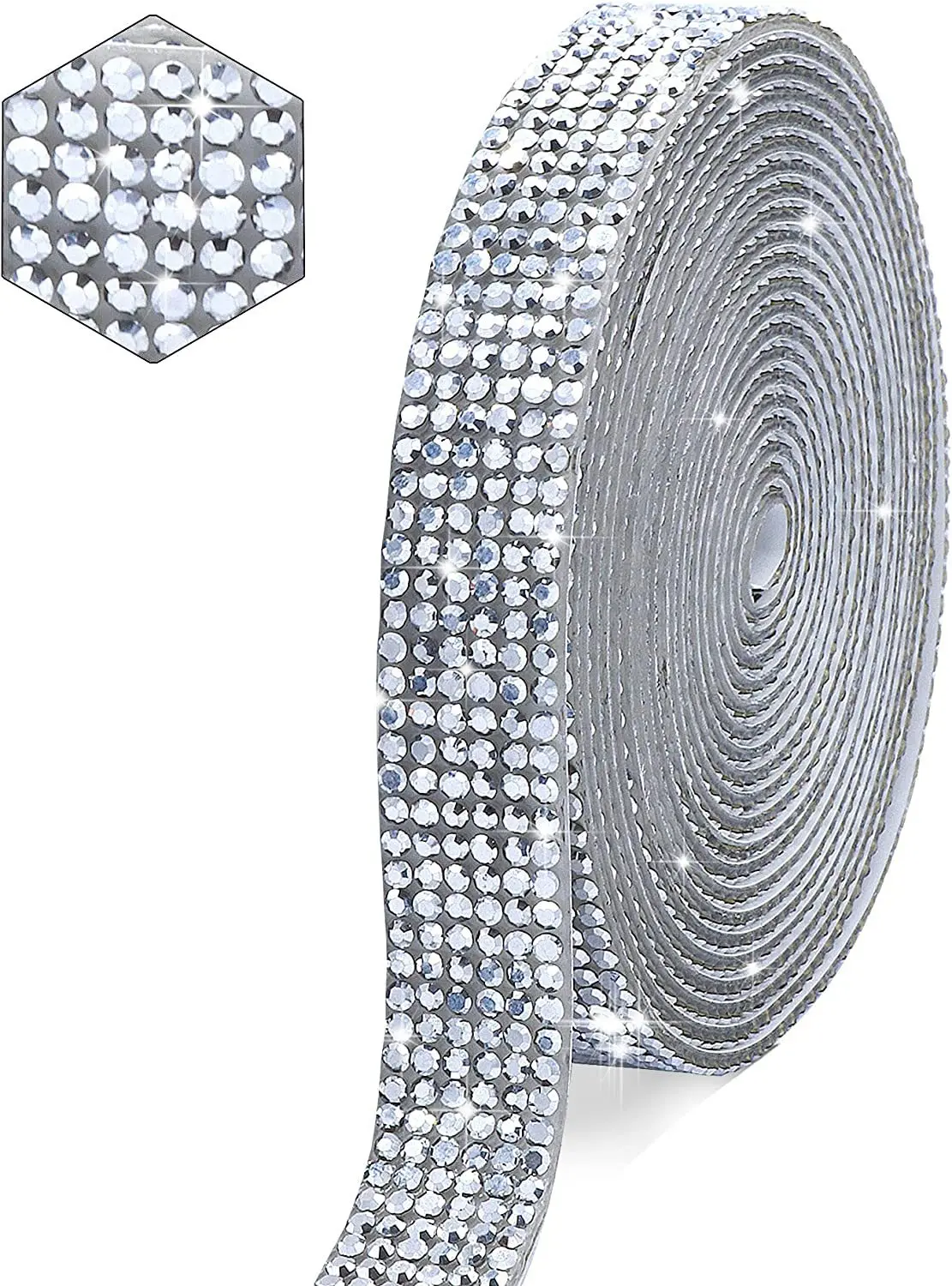 Self-Adhesive Crystal Rhinestone Ribbon for DIY Crafts and Decorations