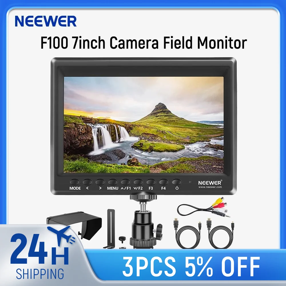 Monitor Da Campo Neewer F100 7 Pollici HD - Per Fotocamere E Stabilizzatori - Foto 8