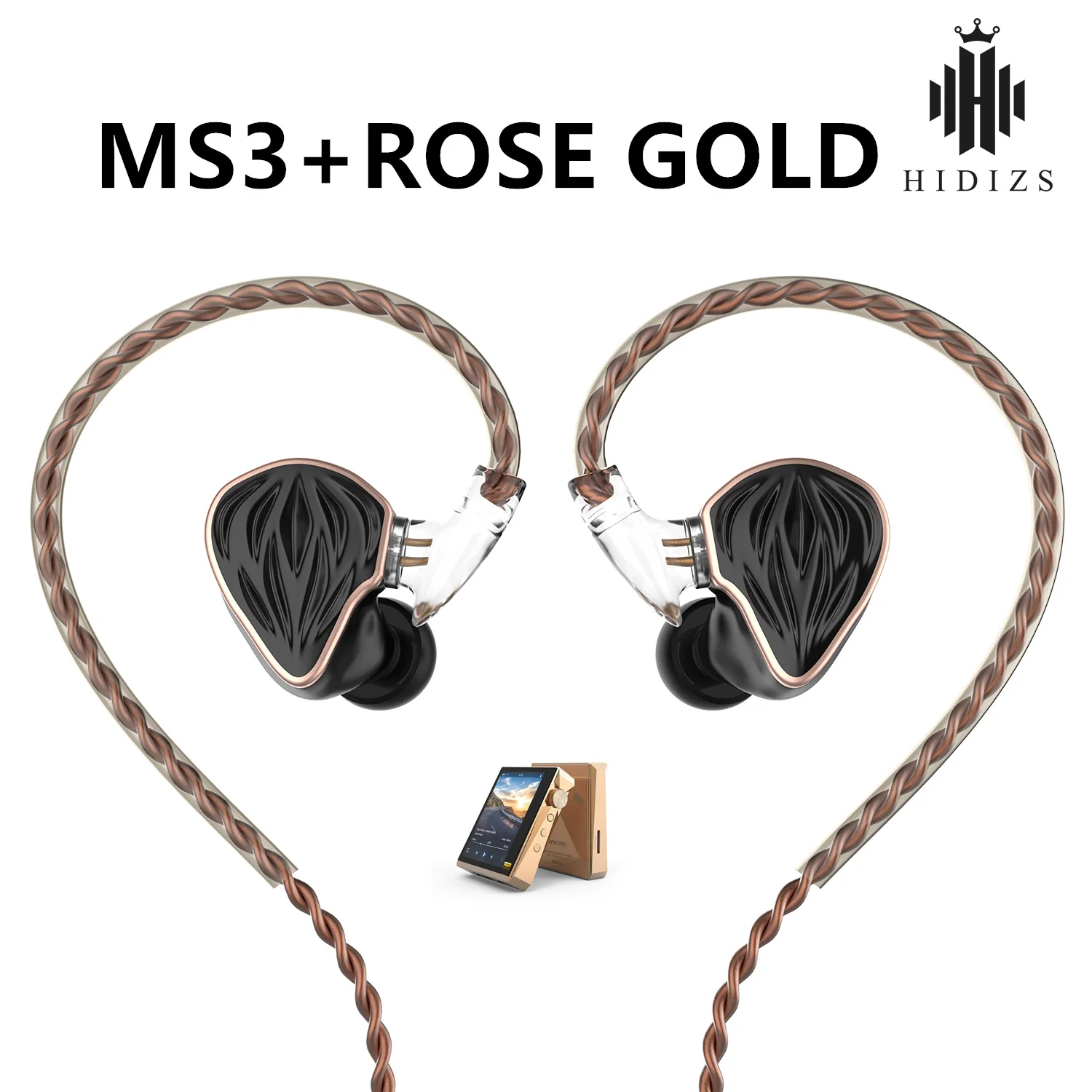 

Музыкальный плеер Hidizs AP80 Pro, плеер с версией из нержавеющей стали цвета розового золота, с двумя динамиками ESS921, MP3, Bluetooth, с MS3