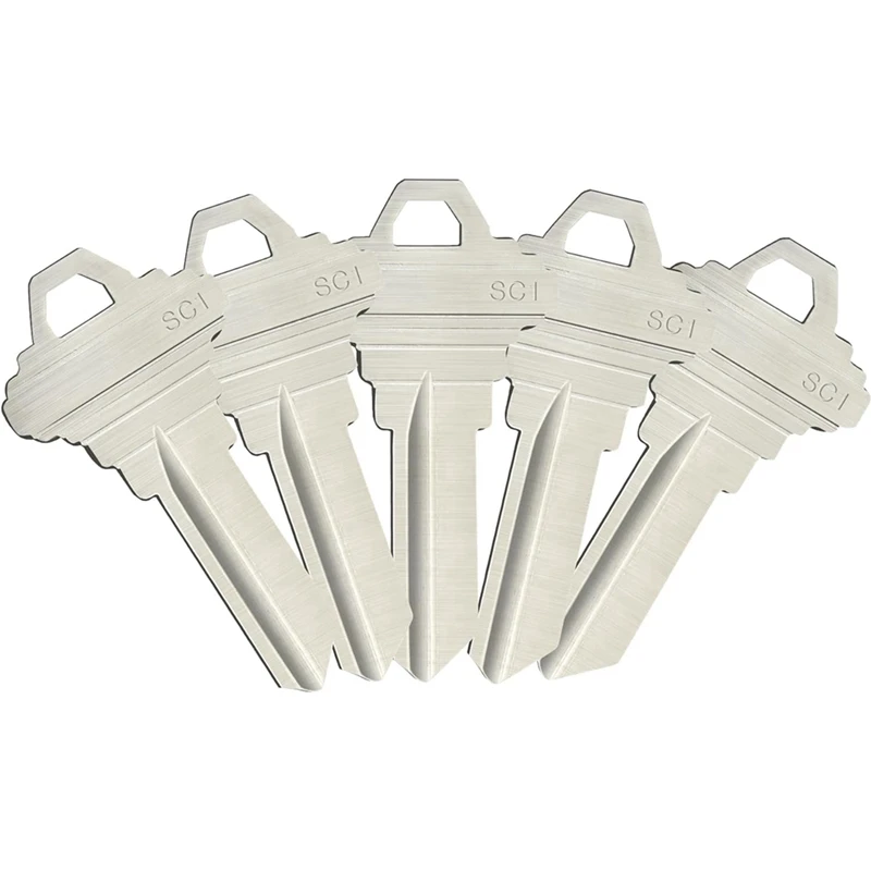 Chiavi Vuote Sc1 Ilco Copie Chiavi Schlage SC1 - Confezione Da 50 Blank By ILCO, Per Duplicazione Blocca Disco - Foto 6