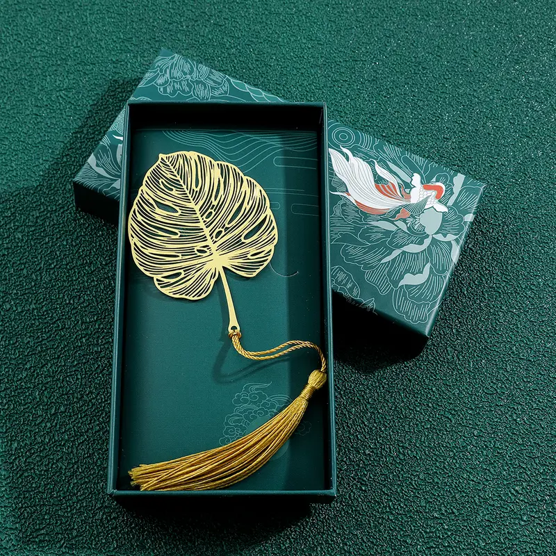 Chinese Style Handmade Book Mark Golden Rose Lotus Flower Bookmarks Reading Marker for Book Lover Gifts for Friend Collection - Image 4