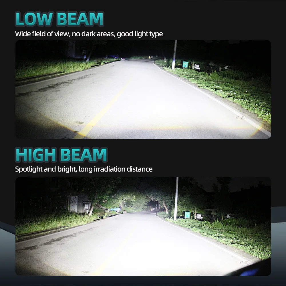 LED Canbus 자동차 헤드라이트 9005 9006 전구, 6000K H11 안개등, 혼다 시빅 2006 2007 2008 2009 2010 2011-2015, 25000LM, 2 개, 6 개