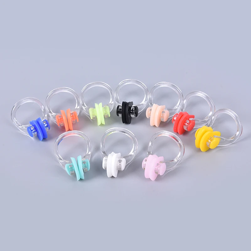 10pcs/lot High Quality Reusable Soft Silicone Swimming Nose Clip Comfortable Diving Surfing Swim Nose Clips For Adults Children 5