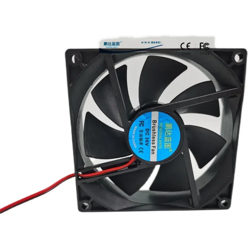 Pengda Blueprint 9025 9225 DC Brushless 36V 0.144a Frequency Conversion 9cm Cooling Fan