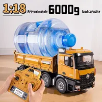 Huina 1536 Rc Legering Dump Truck 1:18 Engineering Voertuig Heftruck Zware Tractor Afstandsbediening Auto Speelgoed Voor Jongens 2