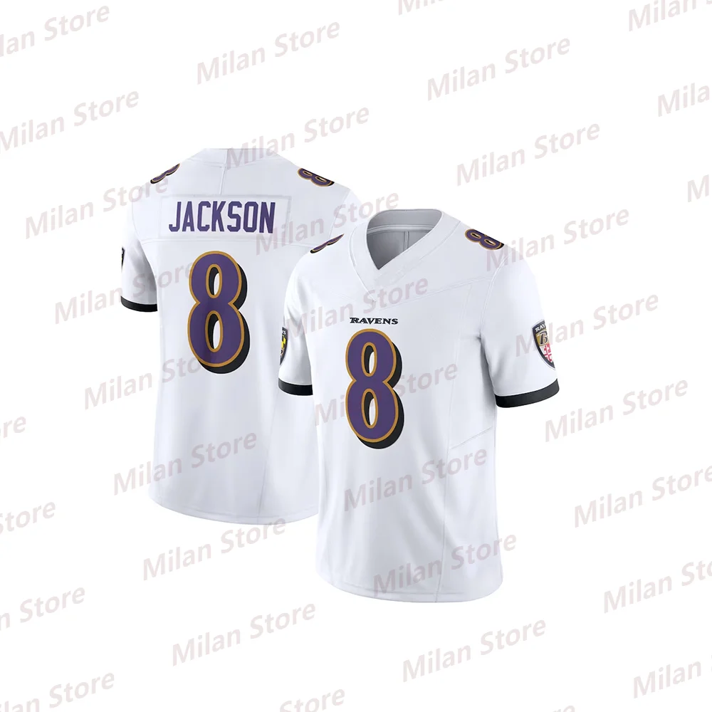 24 New Arrival USA Rugby Jersey Baltimore City 8 Jackson Jersey  Rugby Ravens Jersey Short Sleeve Adult/KID Rugby Jersey Kits