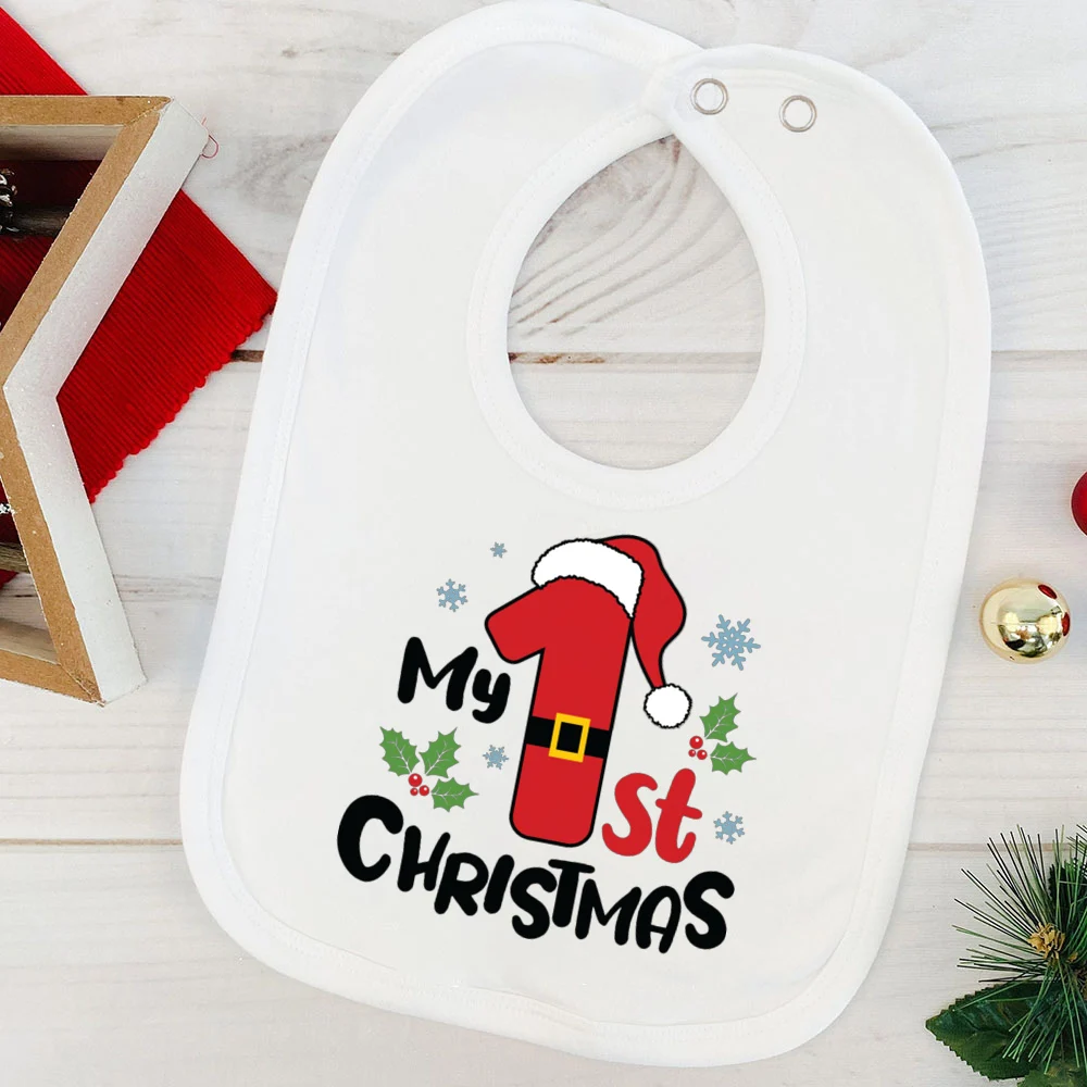 Baby Christmas Cotton Bibs Saliva Towel Infant Gift