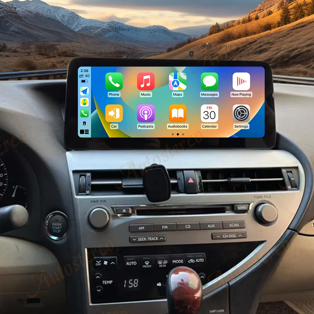 12.3 Carplay For Lexus RX270 RX450H RX 2009-2015 Android 14 Car Multimedia Playe