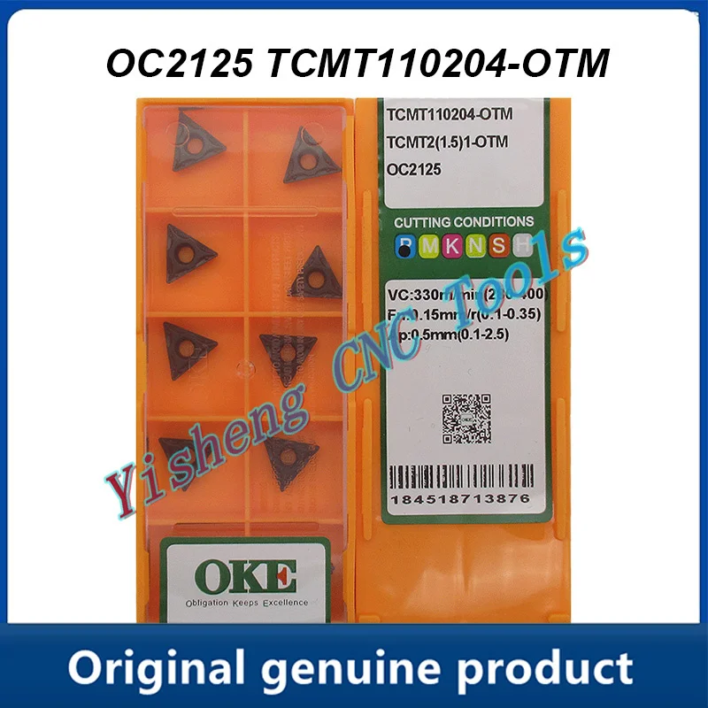 

TCMT110204-OTM TCMT110208-OTM TCMT 110204 OTM OC2125 OP1215 OP1315 CNC Insert Lathe Cutting Tool Machining Metal Turning Tool