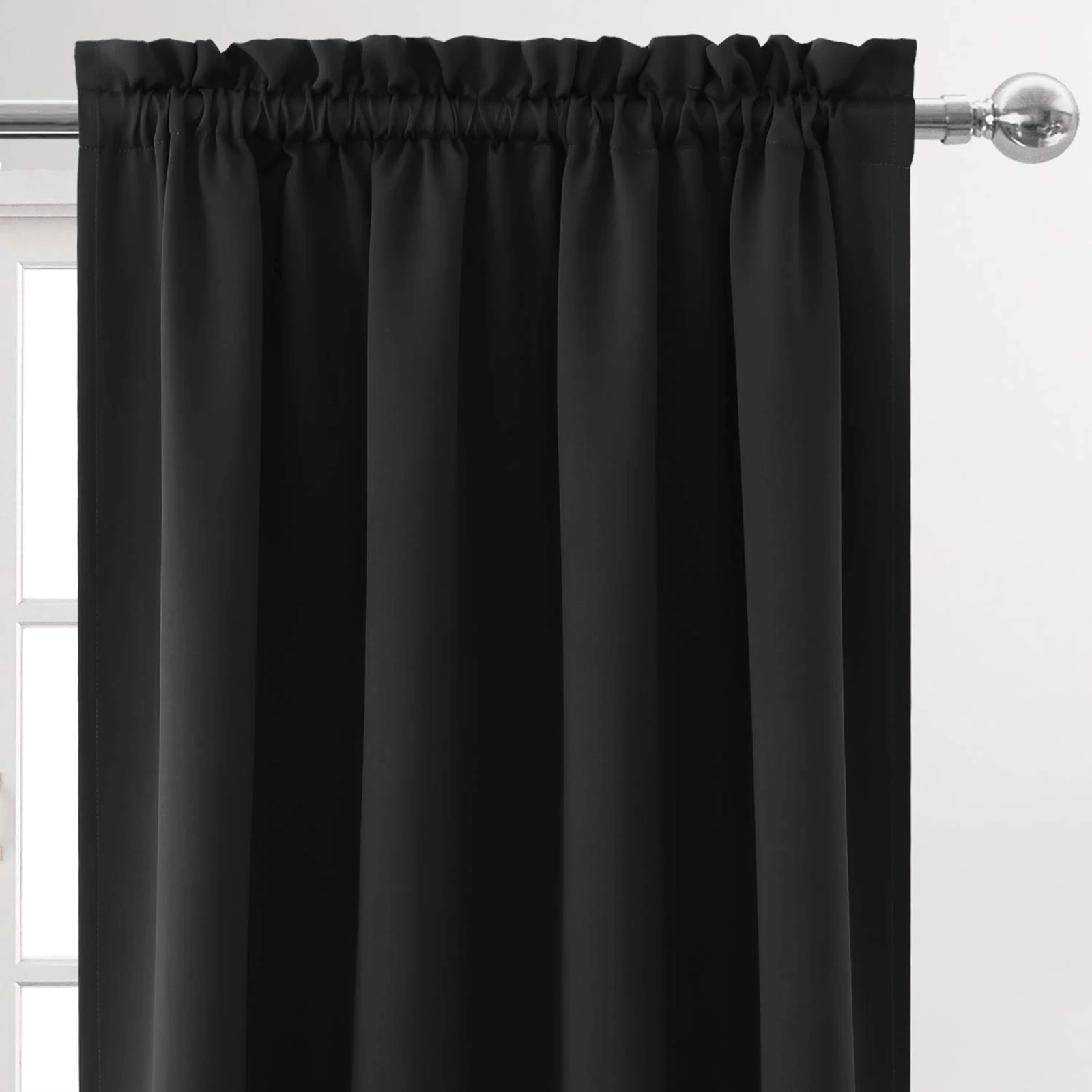 Blackout Thermal Insulated Curtains for Window Decoration - Light Reducing Drapes for Living Room, Bedroom, and Office