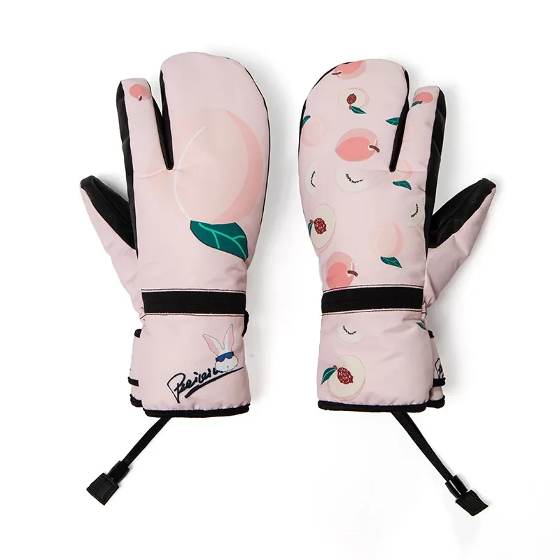 New Winter Ski Gloves Fleece Warm Men Women Outdoor Riding Snowboard Gloves Windproof Waterproof Touch Screen Skiing Mittens 2