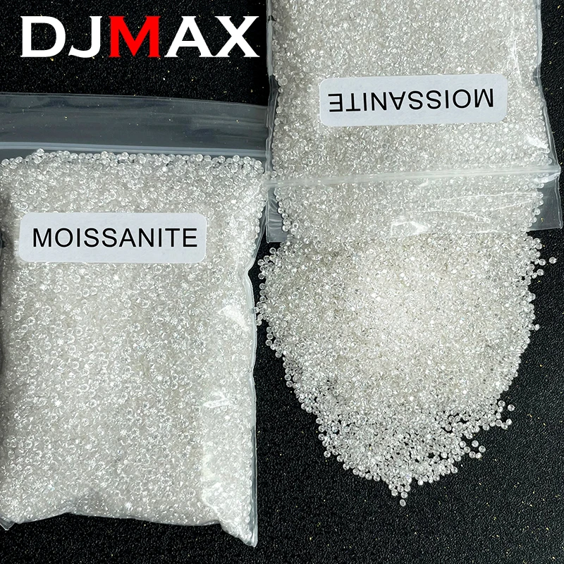 [ Full Size 0.7mm-50ct] Wholesale 1CT Small Size Loose Moissanites Stones D Color VVS1 Gemstone Lab Grown Moissanite Diamonds