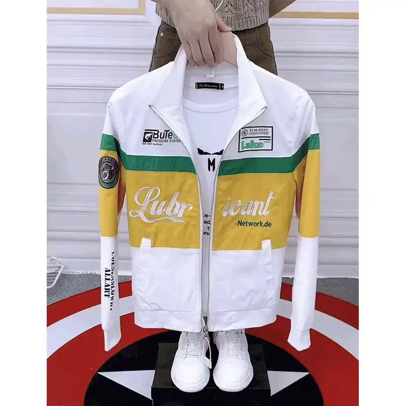 Giacca bomber frangivento da uomo moda Primavera Autunno Uomo Casual All'aperto Giacca Portswear Giacche da uomo Cappotti abbigliamento uomo 5