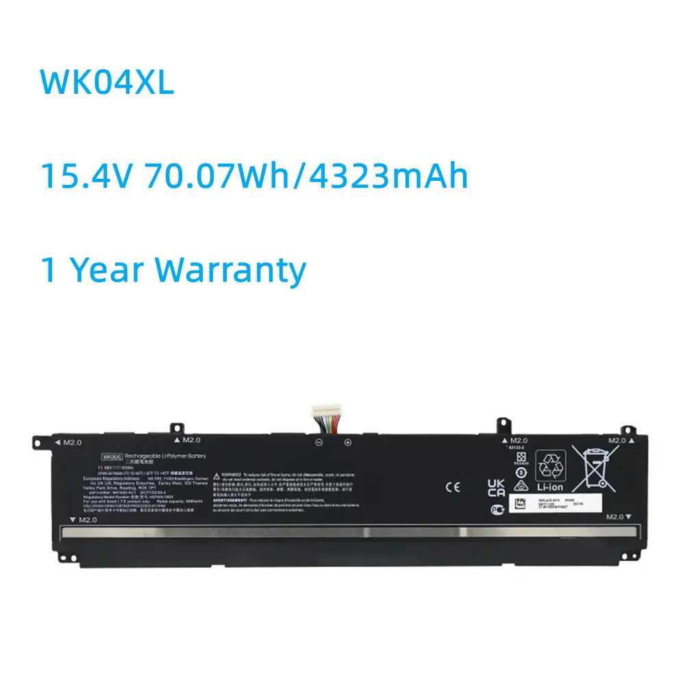 Laptop Battery WK04XL 15.4V 70.07Wh /4323mAh For HSTNN-OB2C M38822-AC1 M39179-005 Notebook laptop battery wk04xl 15 4v 70 07wh 4323mah for hstnn ob2c m38822 ac1 m39179 005 notebook