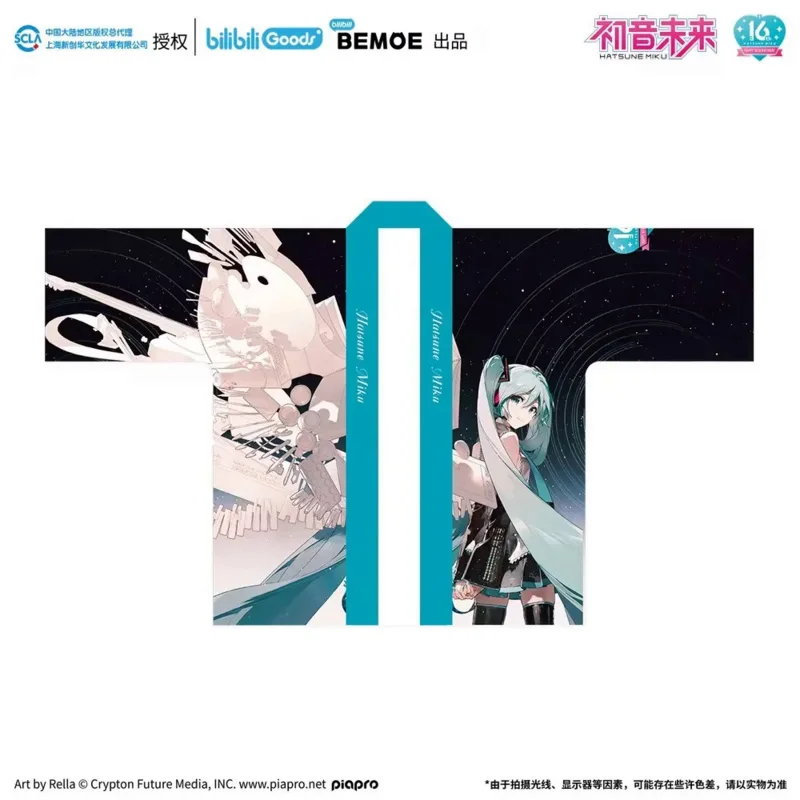 

Новинка, оригинальное кимоно Vocaloid Hatsune Miku yukata, кардиган хаори для мужчин и женщин, аниме пальто, одежда, футболка оверсайз, костюм для косплея