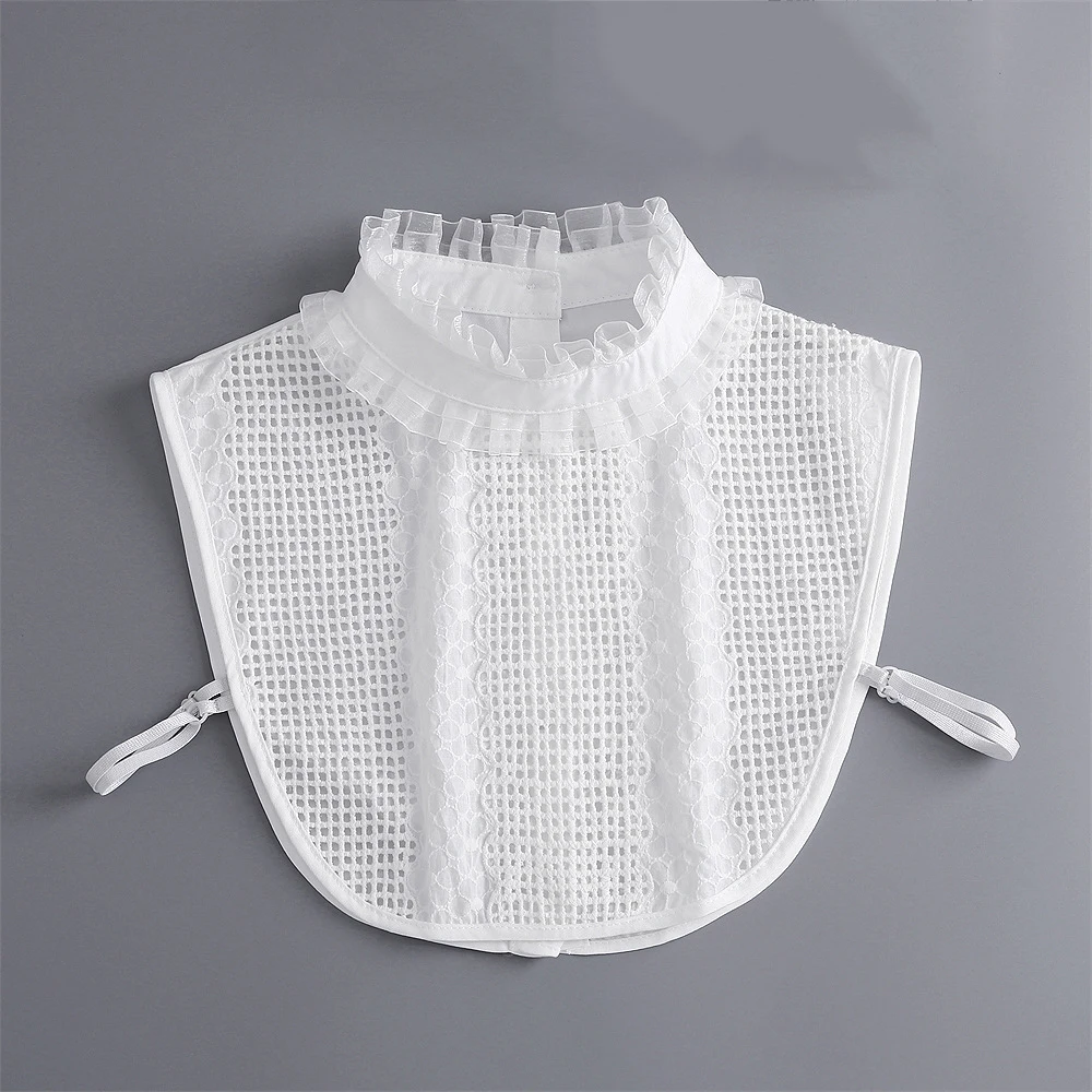 

Women Lace Fake Collar Female Vintage Detachable Shirt Collar Neckwear False Collar Lapel Blouse Top Women Clothes Accessories