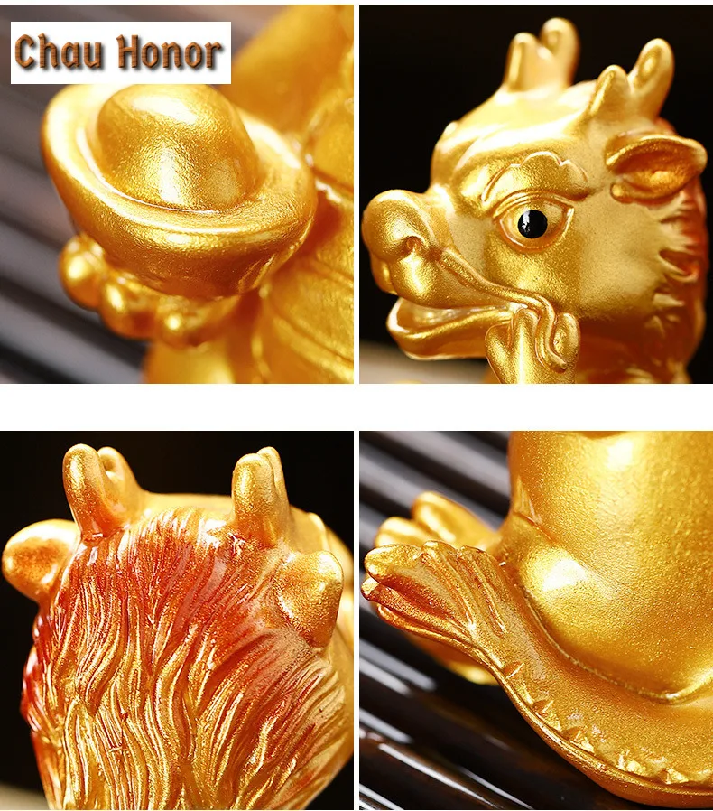 2025 Year Of The Snake Tea Pet Ornament Attracts Wealth And Auspicious Tea Set Accessories Can Raise Color-changing Decorations