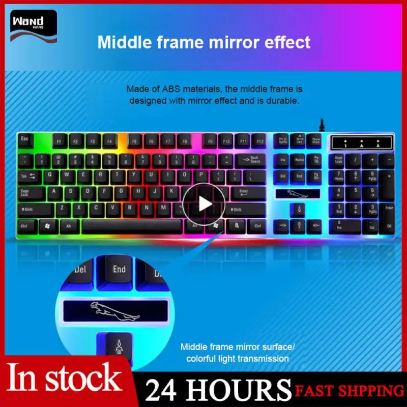 Wireless Punk Sensazione Meccanica Tastiera Mouse Set Ufficio Business Girl Key Mouse Ebay