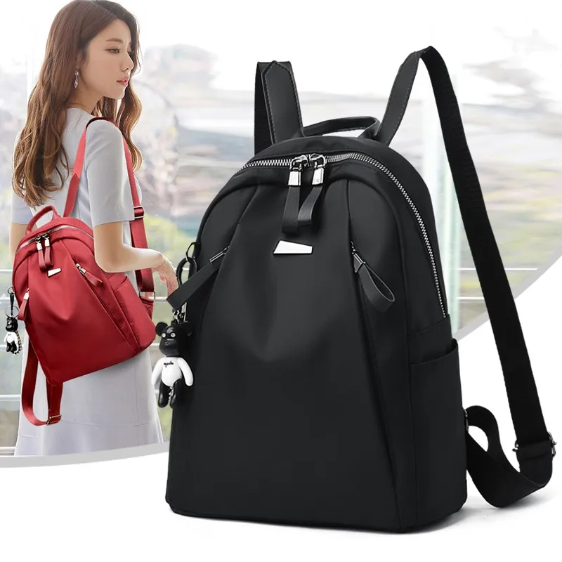 Women's Nylon Backpack Rucksack Mochila School Bag Fashion