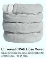 CPAP Tube Cover with Zipper for ResMed S9S10 Machine CPAP Hose Pipe Reusable Comfort Fleece Tube Insulator Super Soft Washable 2