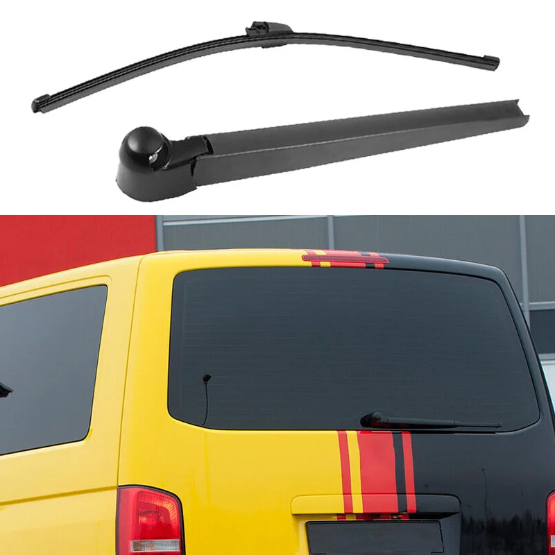 Wiper Arm Blade SET Rear For VW Caddy III Multivan T5 03-15 7E0955707 Single Door 2003- 16" Rear Back Windscreen Wiper Blade 3