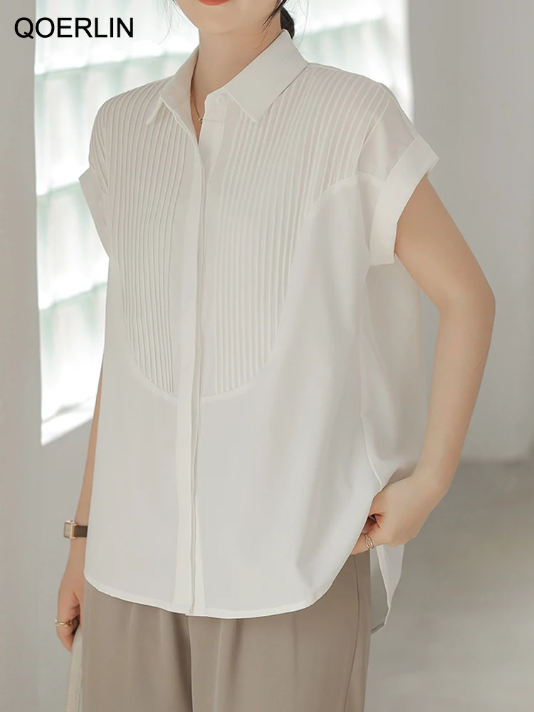 売れ筋商品|||パルフォイス シャツ レディース トップス SHORT-SLEEVED - Button-down blouse - white Amazon.com: Women's Shirt Short Sleeve White Tops Office
