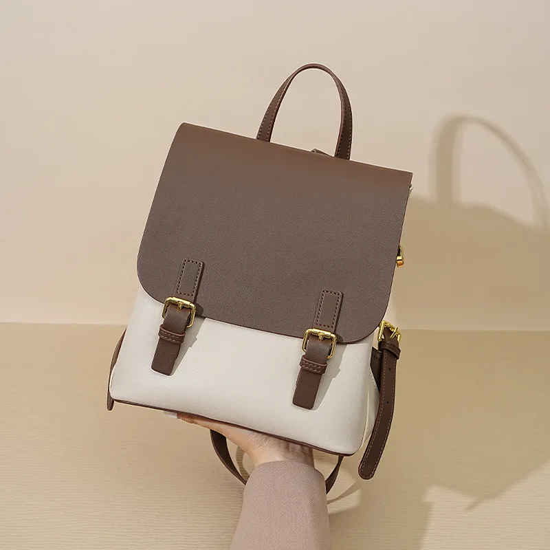 Luxury leather high sense commuter large capacity women's shoulder bag casual ins wind light girls' shoulder bag.