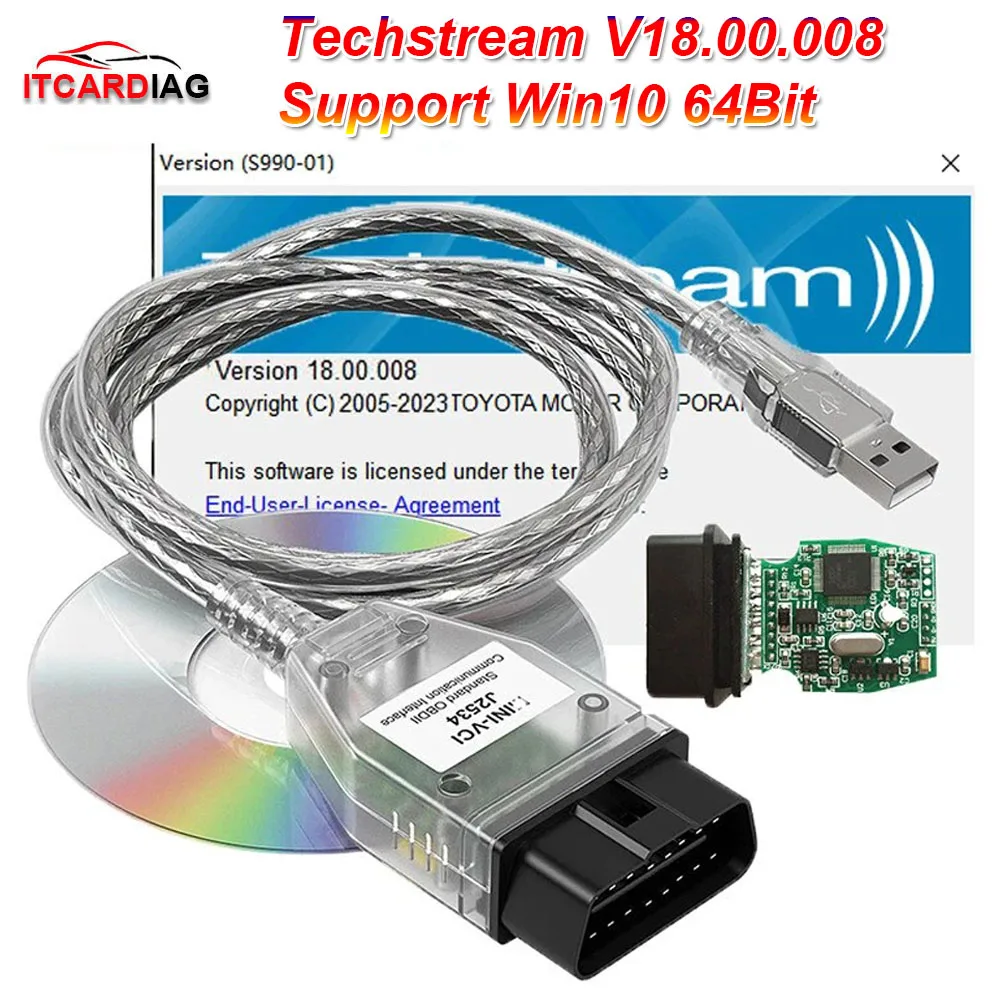 Techstream-V18-00-008-MINI-VCI-For-TOYOTA-TIS-Mini-vci-FTDI-FT232RL ...
