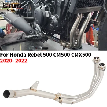 Slip On For HONDA Rebel 500 CM500 CMX500 2020-2022 Motorcycle Exhaust Escape System Modified Front Pipe Connect Original Muffler