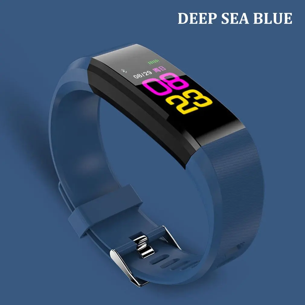 

2024 New ID115plus color screen smart hand heart rate oxygen monitoring waterproof sports smartbracelet Fast shipping