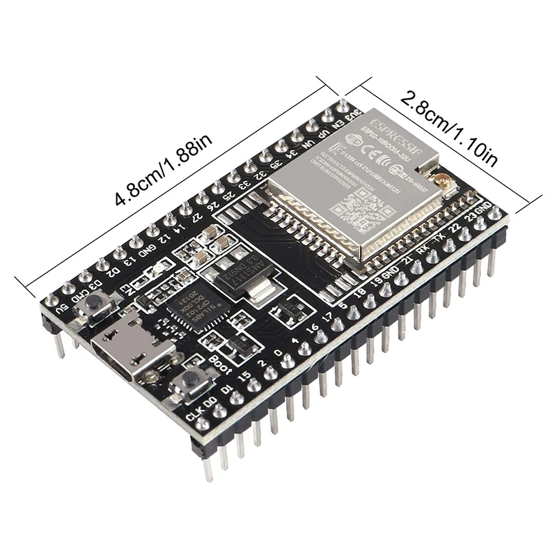 1  ESP32-Devkitc ھ  ESP32   ESP32-WROOM-32U  Wifi  