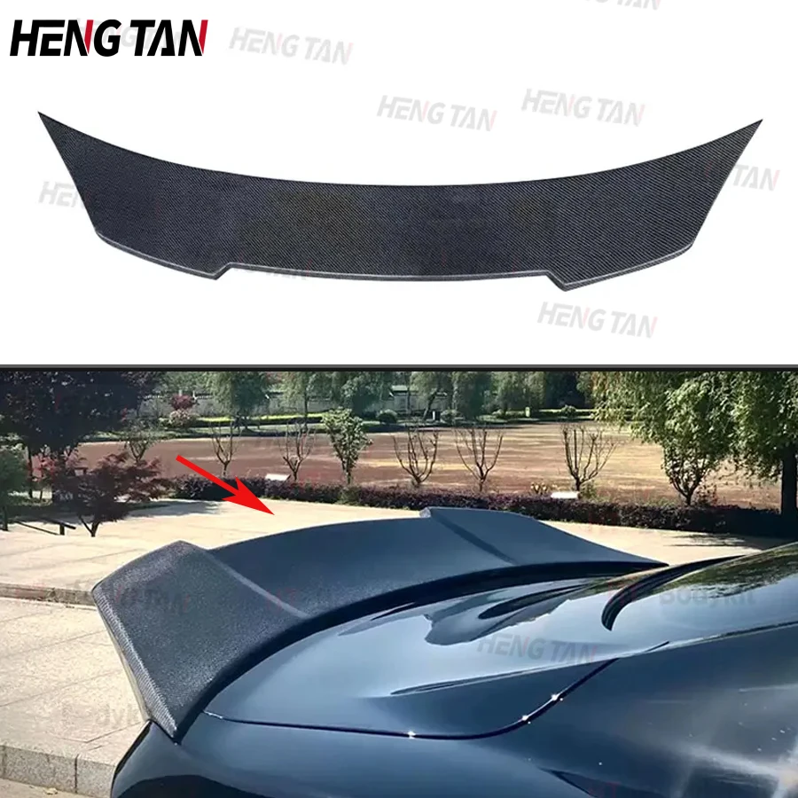 Parti Delle Ali Dello Spoiler Del Bagagliaio Posteriore Dell'Auto In Fibra Di Carbonio Stile Rb Per Ford Mustang Gt V8 V6 Coupe 2015 -2021 Kit Carrozz