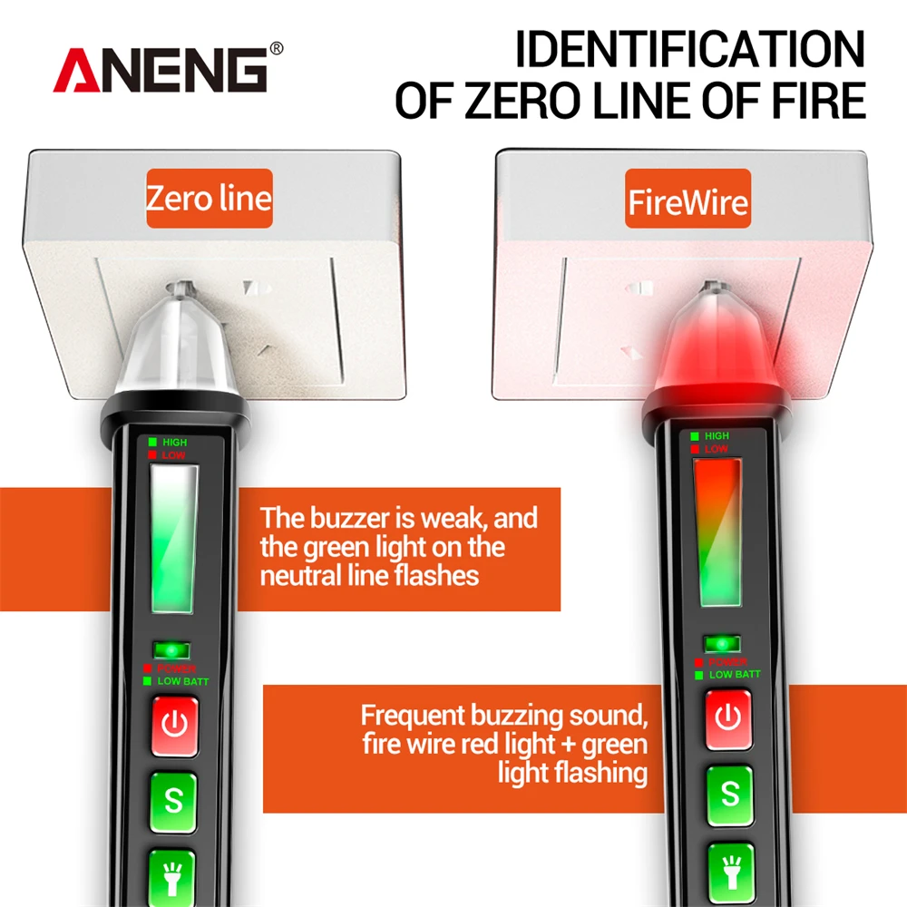 Ʈ    ׽ , LCD ־ Ʈ  ǥñ, LED  , ANENG VC1015, AC 12-1000V