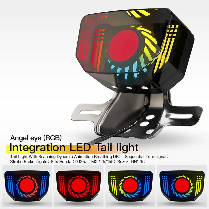 Luz trasera Universal para motocicleta, intermitente para bicicleta de montaña, bombillas Led