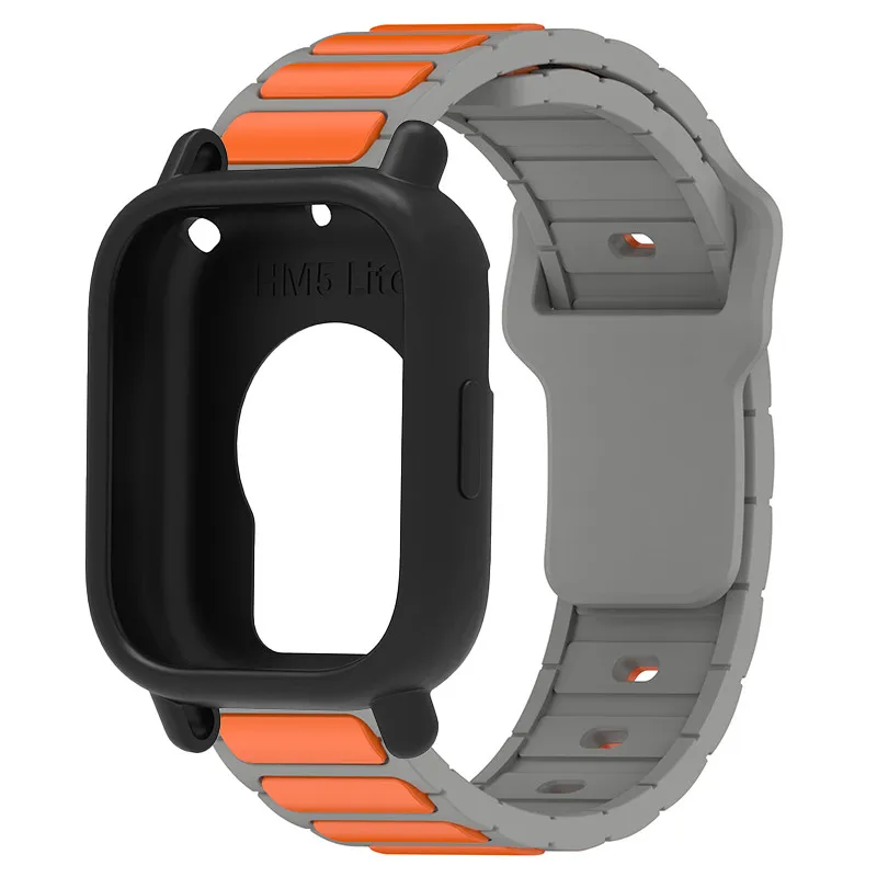 Silicone Protective Case and Strap for Smartwatch - Hollow Out Design