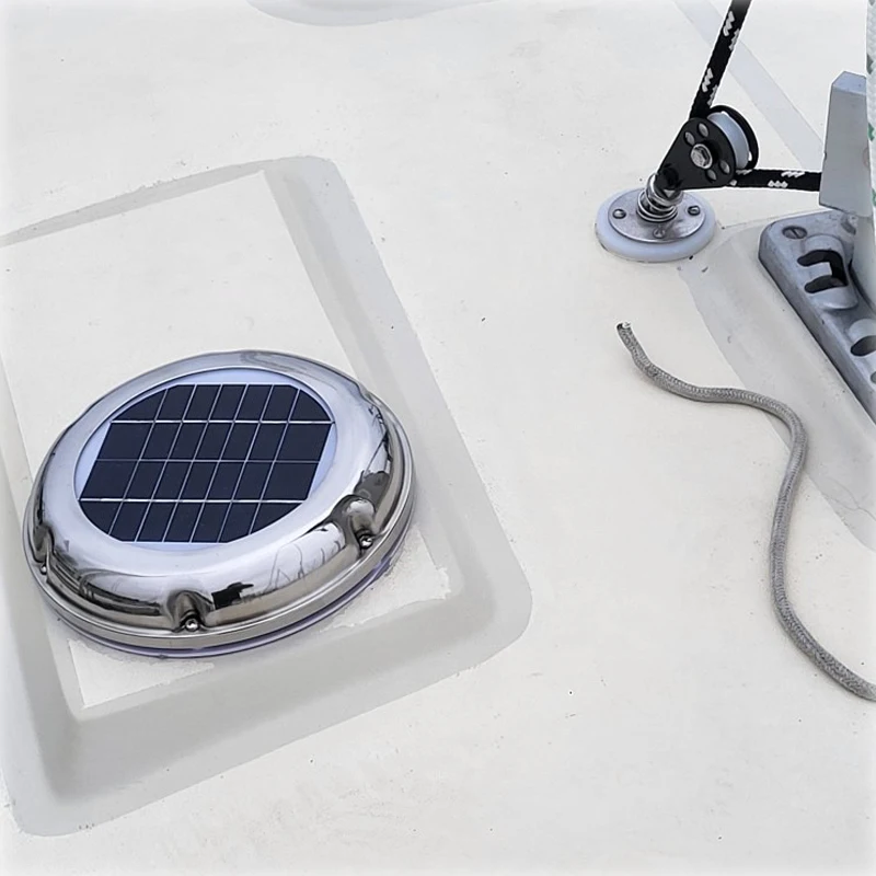 Stainless Steel Roof Solar Vent Fan Exhaust Ventilation 60CFM