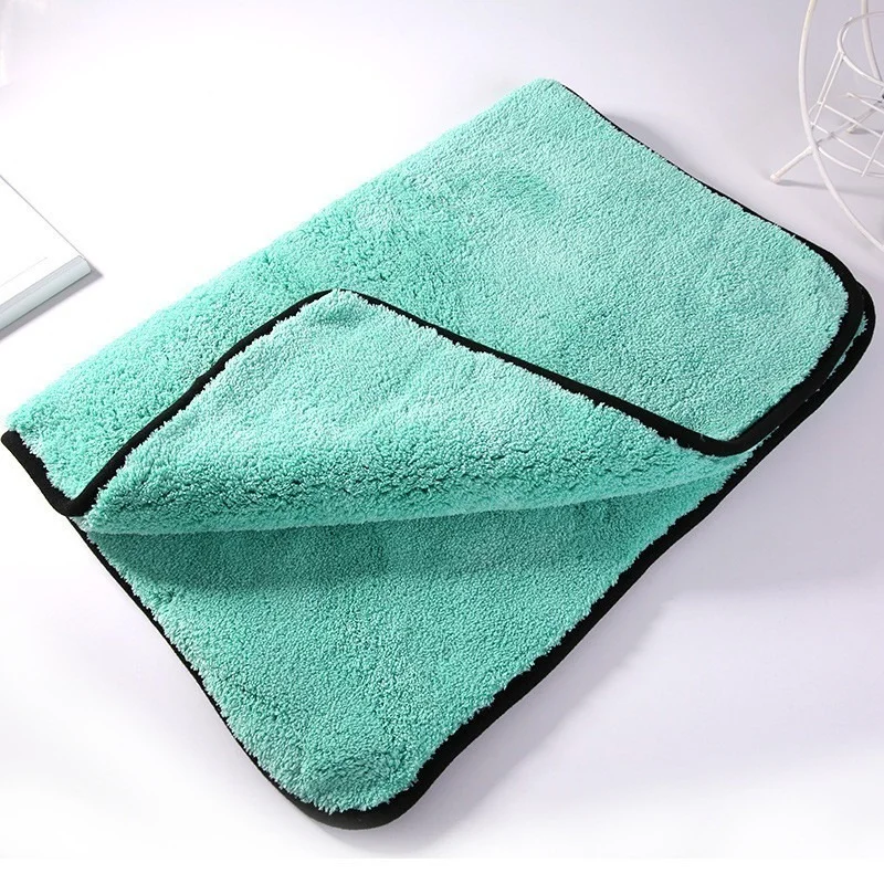 1200GSM Microfiber Double-sided Coral Fleece Car Washing Towel Strong Water Absorption Drying Cloth microfiber towel microfiber cleaning cloths microfiber car towel microfiber towels microfiber washing towel car washing towel car drying towel drying cloth