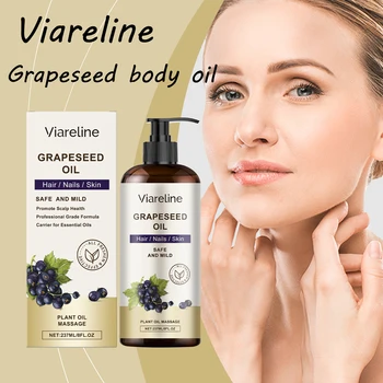 Grapeseed Essential Oil for Nourishing Hair Nail Skin Quick Absorbed Moisturizing Massage Relief Discomfort Non-greasy Body Oil 1
