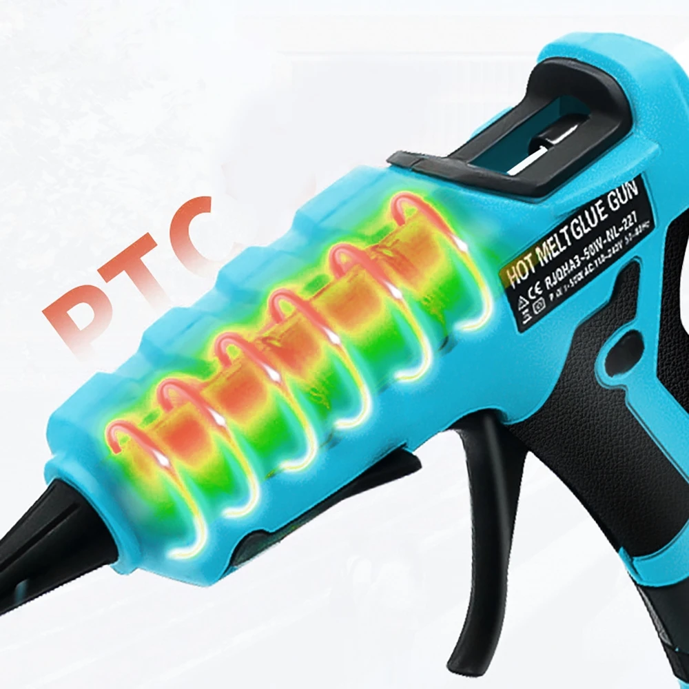 Cordless Hot Melt Glue Gun For Makita/DEWALT/BlackDecker/Milwaukee 18V Battery With 20 Sticks Electric Repair DIY Gun electric tool