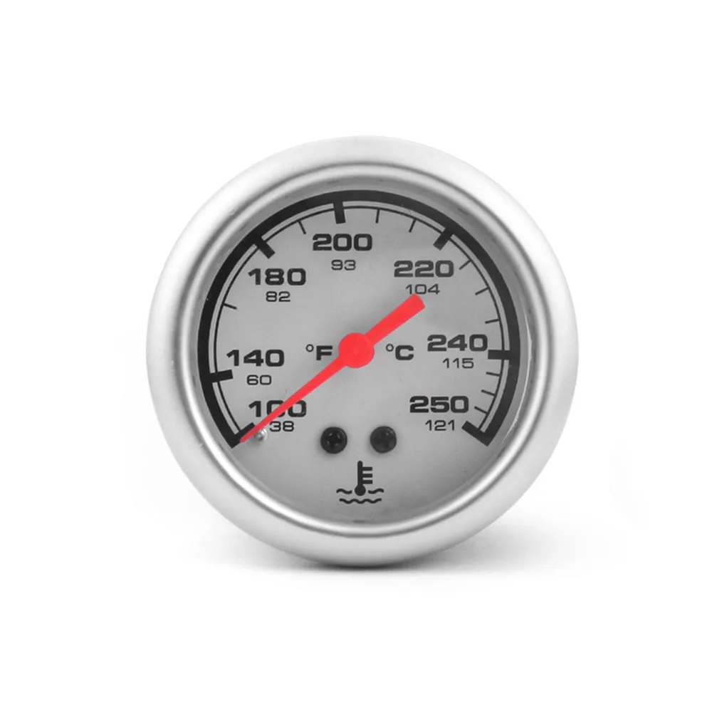 2 52MM 기계식 12V 수온 게이지 38-121 ℃ /100-250 ℉   센서 NPT 1/2-14가 있는 수온 게이지 자동차 미터