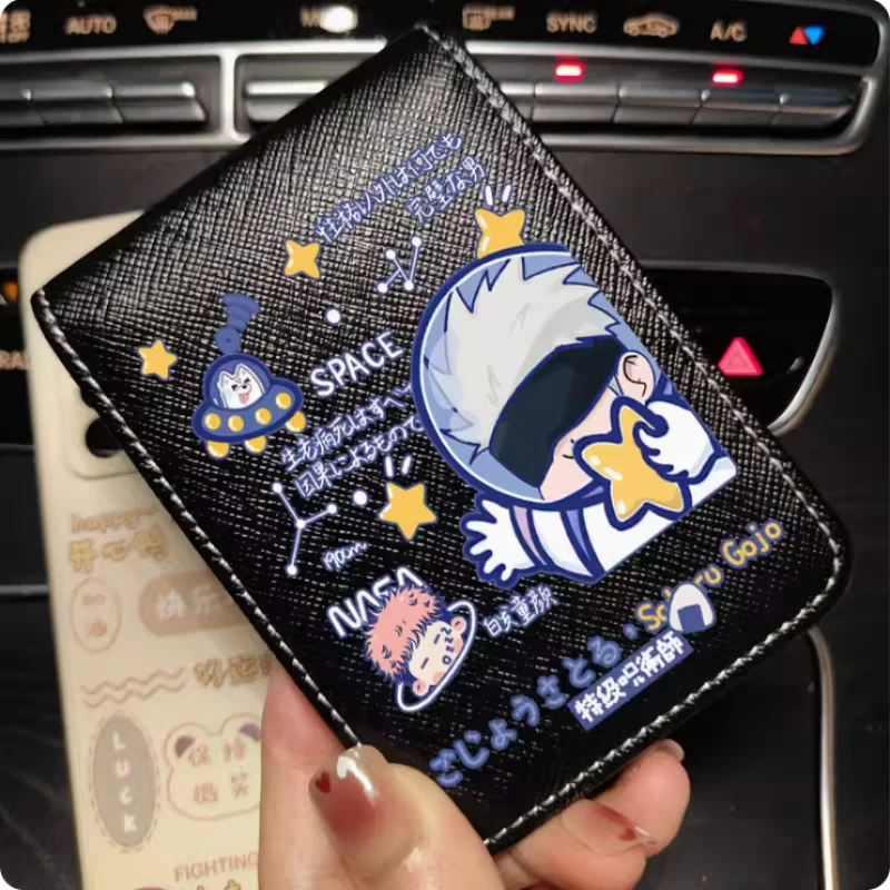 Anime Satoru Gojo Jujutsu Kaisen Cartoon Fashion Wallets PU Purse Card Holder Money Bag Gift B696 Cosplay