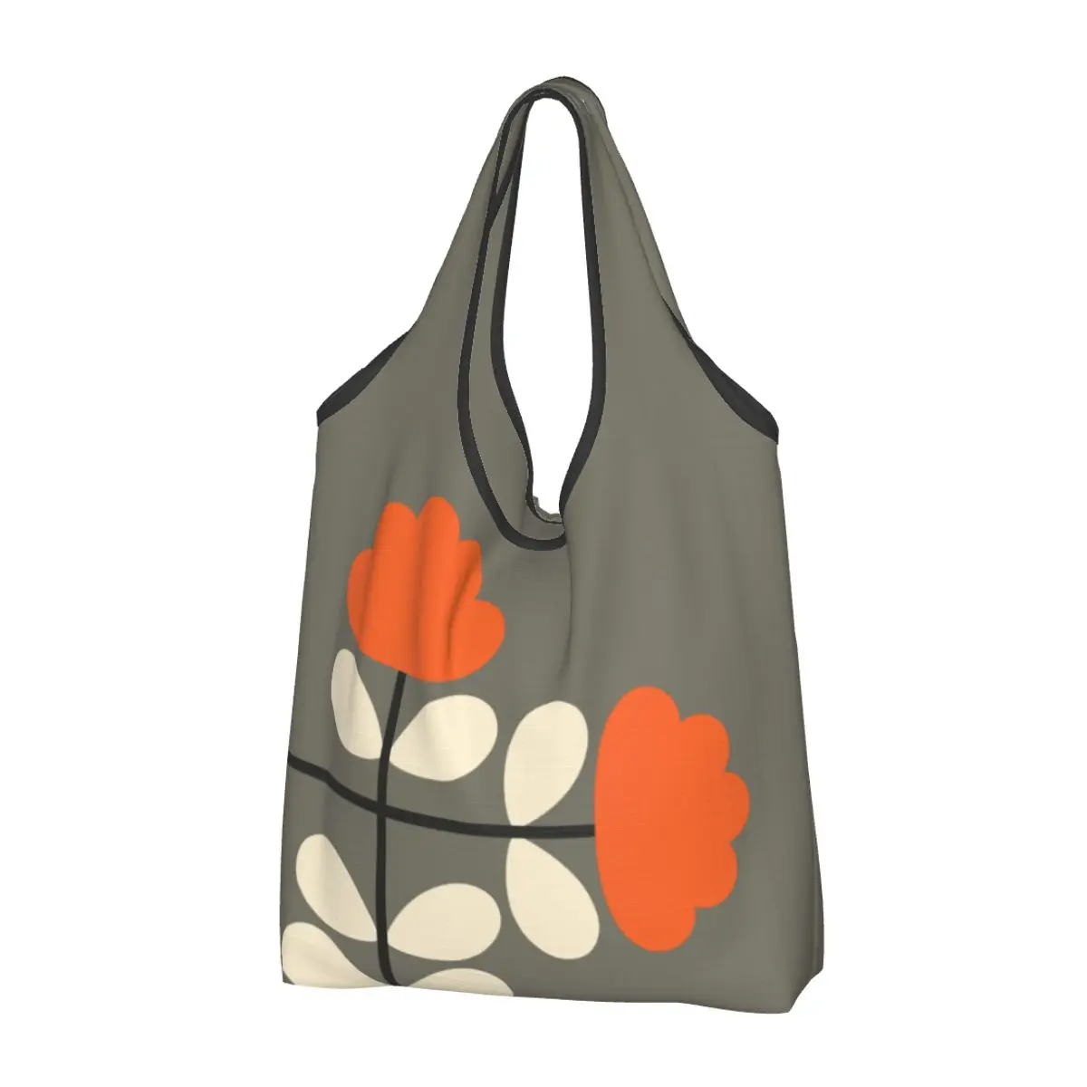 

Сумка-тоут с забавным принтом на заказ, шоппер с вырезами, Портативная сумка на плечо, Orla Kiely