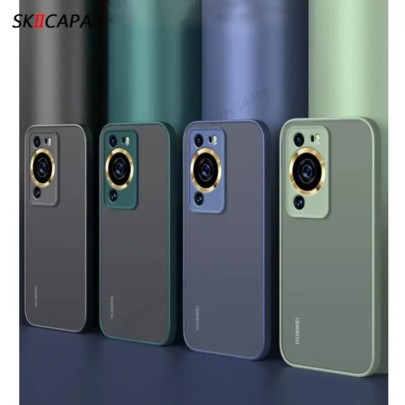 Matte Translucent Phone Case with Camera Lens Protection and Shockproof Design